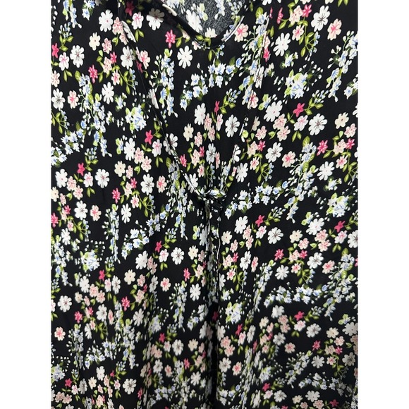 Seven Islands Sleeveless Floral Plus Size Dress Size 3XL Black Long Length - Picture 4 of 4